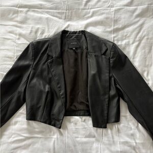 Glassons Cropped Faux Leather Jacket